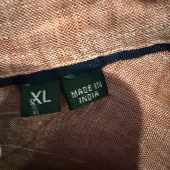 Orvis Linen Salmon Long Sleeve Button Up, Size XLG, NWT - Picture 5 of 7